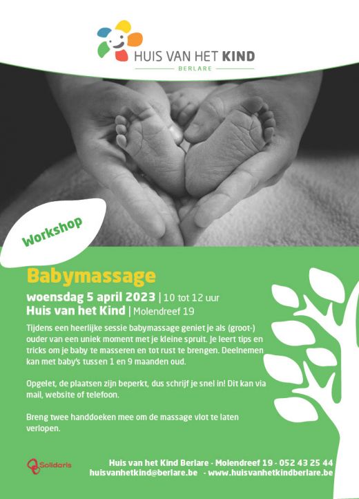 Workshop Babymassage HvhK Berlare